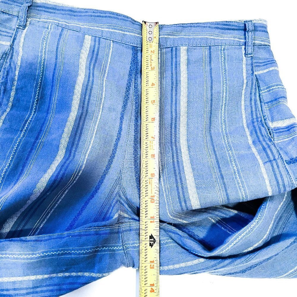 Anthropologie Laguna Cropped Wide Leg Linen Blend Capri Size Small - Picture 10 of 11